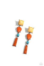 Load image into Gallery viewer, Paparazzi Saharan Sabbatical - Orange Earrings