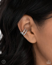 Load image into Gallery viewer, Paparazzi Glittery Glow Up - Silver Earrings
