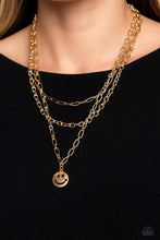 Load image into Gallery viewer, Paparazzi Winking Wanderer - Gold Necklace
