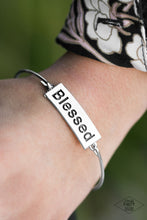 Load image into Gallery viewer, Paparazzi "Blessed" Silver Bracelet Paparazzi Jewelry
