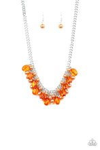 Load image into Gallery viewer, Paparazzi "5th Avenue Flirtation" Orange Necklace &amp; Earring Set Paparazzi Jewelry
