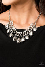 Load image into Gallery viewer, Paparazzi VINTAGE VAULT "All Toget-HEIR Now" Silver Necklace &amp; Earring Set Paparazzi Jewelry

