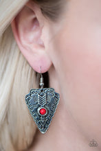 Load image into Gallery viewer, Paparazzi Aim True - Red Earrings
