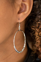 Load image into Gallery viewer, Paparazzi Double Edge - Silver Earrings
