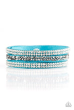 Load image into Gallery viewer, Paparazzi Mega Glam - Blue Bracelet
