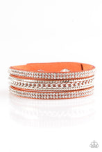 Load image into Gallery viewer, Paparazzi VINTAGE VAULT "Unstoppable" Orange Wrap Bracelet Paparazzi Jewelry
