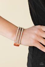 Load image into Gallery viewer, Paparazzi VINTAGE VAULT "Unstoppable" Orange Wrap Bracelet Paparazzi Jewelry
