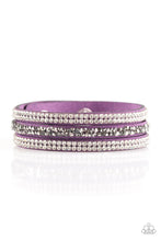 Load image into Gallery viewer, Paparazzi Mega Glam - Purple Bracelet
