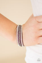 Load image into Gallery viewer, Paparazzi Mega Glam - Purple Bracelet
