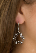 Load image into Gallery viewer, Paparazzi Whimsy Wreaths - White Earrings
