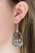 Load image into Gallery viewer, Paparazzi VINTAGE VAULT "Island Escapade" Green Earrings Paparazzi Jewelry
