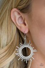 Load image into Gallery viewer, Paparazzi All Sizzle - Silver Earrings
