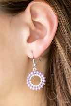 Load image into Gallery viewer, Paparazzi VINTAGE VAULT "A Proper Lady" Purple Earrings Paparazzi Jewelry
