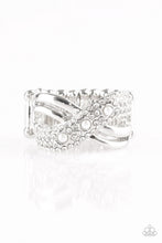 Load image into Gallery viewer, Paparazzi VINTAGE VAULT "Onstage Opulence" White Ring Paparazzi Jewelry
