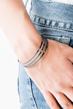 Load image into Gallery viewer, Paparazzi Street Sleek - Black Bracelet
