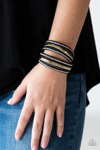 Load image into Gallery viewer, Paparazzi Rock Star Attitude - Black Bracelet
