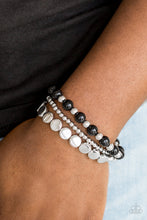 Load image into Gallery viewer, Paparazzi Girly Girl Glamour - Black Bracelet
