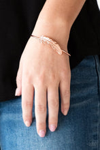 Load image into Gallery viewer, Paparazzi How Do You Like This FEATHER? - Copper Bracelet
