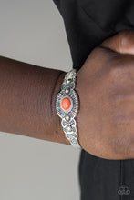 Load image into Gallery viewer, Paparazzi Wide Open Mesas - Orange Bracelet
