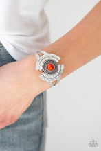 Load image into Gallery viewer, Paparazzi VINTAGE VAULT "Incredibly Indie" Orange Bracelet Paparazzi Jewelry
