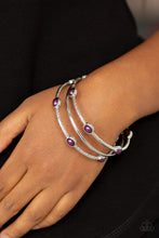 Load image into Gallery viewer, Paparazzi Bangle Belle - Purple Bracelet
