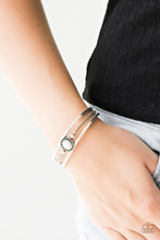 Load image into Gallery viewer, Paparazzi "Borderline Borderland" White Bracelet Paparazzi Jewelry
