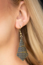 Load image into Gallery viewer, Paparazzi Terra Trending - Brass Earrings
