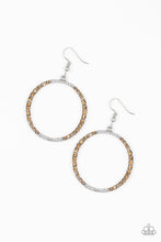 Load image into Gallery viewer, Paparazzi "Risky Ritz" Brown Earrings Paparazzi Jewelry
