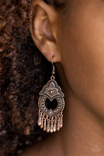 Load image into Gallery viewer, Paparazzi New Delhi Native - Copper Earrings
