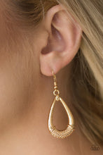 Load image into Gallery viewer, Paparazzi Trending Texture - Gold Earrings
