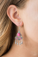 Load image into Gallery viewer, Paparazzi No Place Like HOMESTEAD - Pink Earrings
