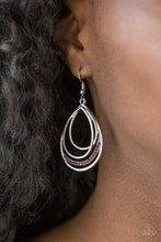 Load image into Gallery viewer, Paparazzi VINTAGE VAULT "Start Each Day With Sparkle" Purple Earrings Paparazzi Jewelry
