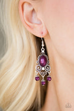 Load image into Gallery viewer, Paparazzi I Better Get GLOWING - Purple Earrings
