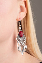 Load image into Gallery viewer, Paparazzi Mostly Monte-ZUMBA - Red Earrings
