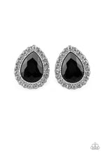 Load image into Gallery viewer, Paparazzi VINTAGE VAULT "All HAUTE and Bothered" Black Clip On Earrings Paparazzi Jewelry
