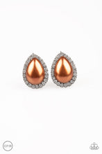 Load image into Gallery viewer, Paparazzi "Old Hollywood Opulence" Brown Clip On Earrings Paparazzi Jewelry
