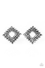 Load image into Gallery viewer, Paparazzi VINTAGE VAULT "Kensington Keepsake" Silver Post Earrings Paparazzi Jewelry
