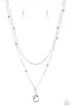Load image into Gallery viewer, Paparazzi "Beach Party Pageant" White Lanyard Necklace &amp; Earring Set Paparazzi Jewelry
