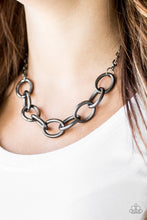 Load image into Gallery viewer, Paparazzi Boldly Bronx - Black Necklace
