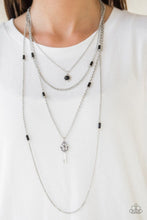 Load image into Gallery viewer, Paparazzi Key Keynote - Black Necklace
