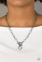 Load image into Gallery viewer, Paparazzi Harvard Hearts - Black Necklace
