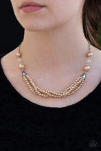 Load image into Gallery viewer, Paparazzi One-WOMAN Show - Brown Necklace
