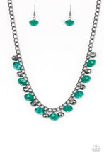 Load image into Gallery viewer, Paparazzi VINTAGE VAULT "Runway Rebel" Green Necklace &amp; Earring Set Paparazzi Jewelry
