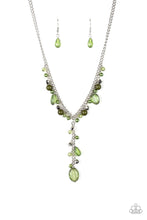 Load image into Gallery viewer, Paparazzi "Crystal Couture" Green Necklace &amp; Earring Set Paparazzi Jewelry
