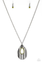Load image into Gallery viewer, Paparazzi VINTAGE VAULT "Stop, TEARDROP, and Roll" Green Necklace &amp; Earring Set Paparazzi Jewelry
