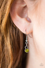 Load image into Gallery viewer, Paparazzi VINTAGE VAULT "Stop, TEARDROP, and Roll" Green Necklace &amp; Earring Set Paparazzi Jewelry
