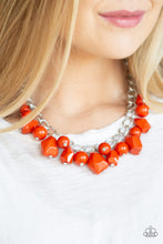 Load image into Gallery viewer, Paparazzi Gorgeously Globetrotter - Orange Necklace
