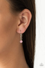 Load image into Gallery viewer, Colorful Cadence - Pink Bead Silver Layered Chain Necklace
