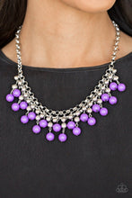 Load image into Gallery viewer, Paparazzi Friday Night Fringe - Purple Necklace
