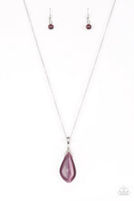 Load image into Gallery viewer, Paparazzi "Friends In GLOW Places" Purple Necklace &amp; Earring Set Paparazzi Jewelry
